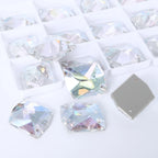 3265 Cosmic Shape 10*12mm/11*14mm/13*17mm/17*21mm Top Quality Durable Innovative Design Clear Glass Sew-on Rhinestones for DIY