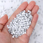 Transparent Crystals White  Nail Art Rhinestones Bulk Flat Back Non Hotfix Rhinestone Glass Bling  for Clothing
