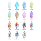 Wholesale Custom Sew-on Rhinestones 5A Quality Crystal FlatBack 2 Holes Sewing Diamond Leaf Stones Bling Wedding Decoration