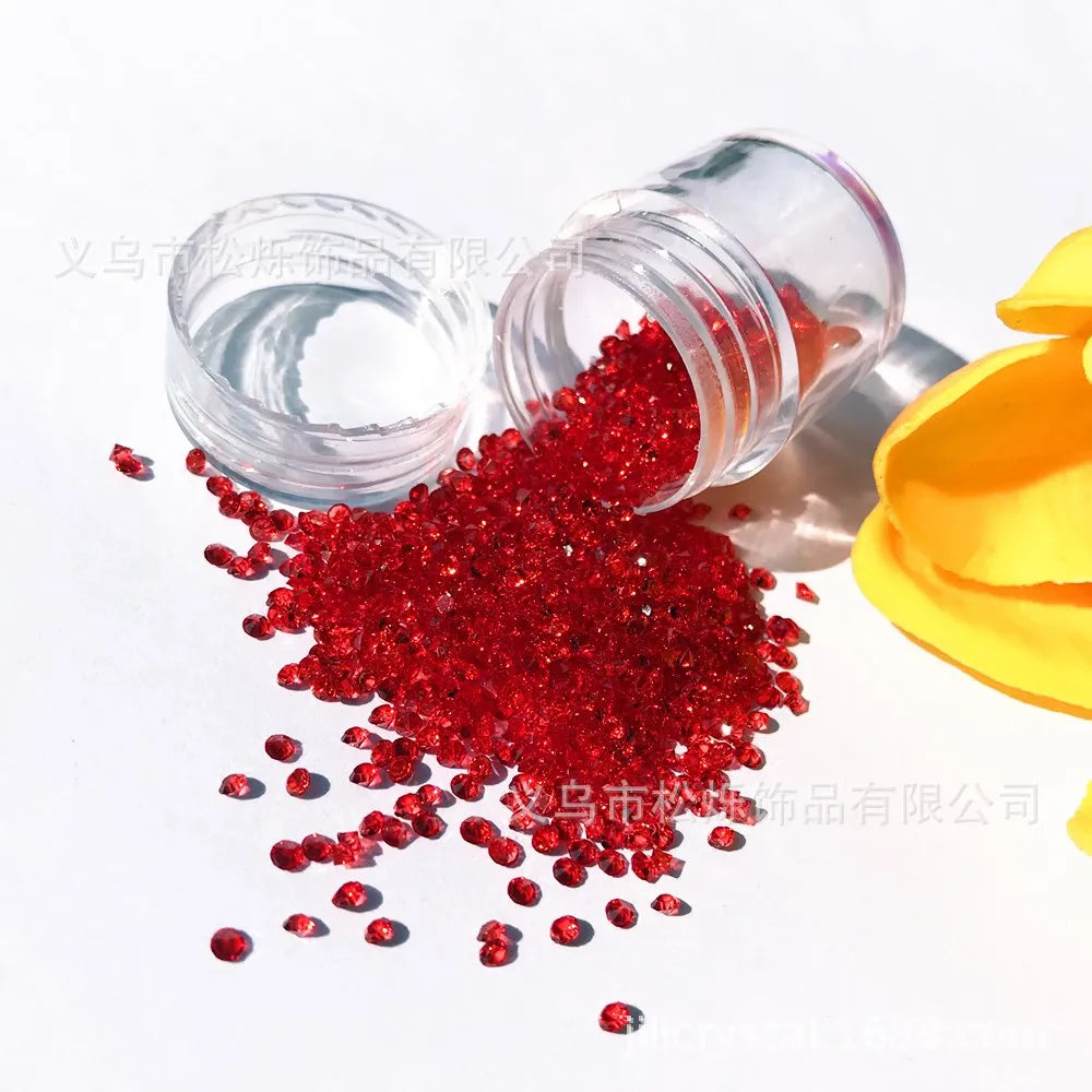 Wholesale Transparent Color Pointback Rhinestone Accessories Nail Art Factory Direct Selling Loose Resin Rhinestones