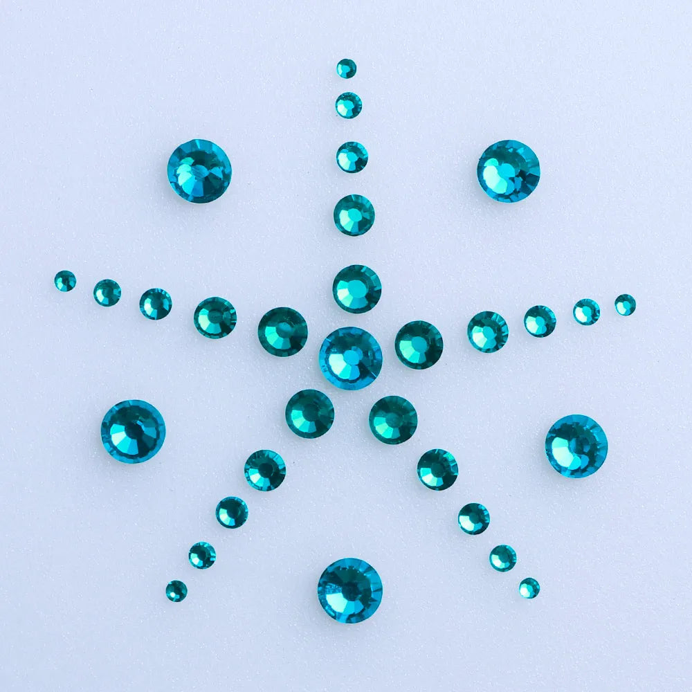 QIYI Factory Wholesale Mixed Size Ss4-ss20 Bling Crystal Rhinestones Bulk for Decorative Nail Art