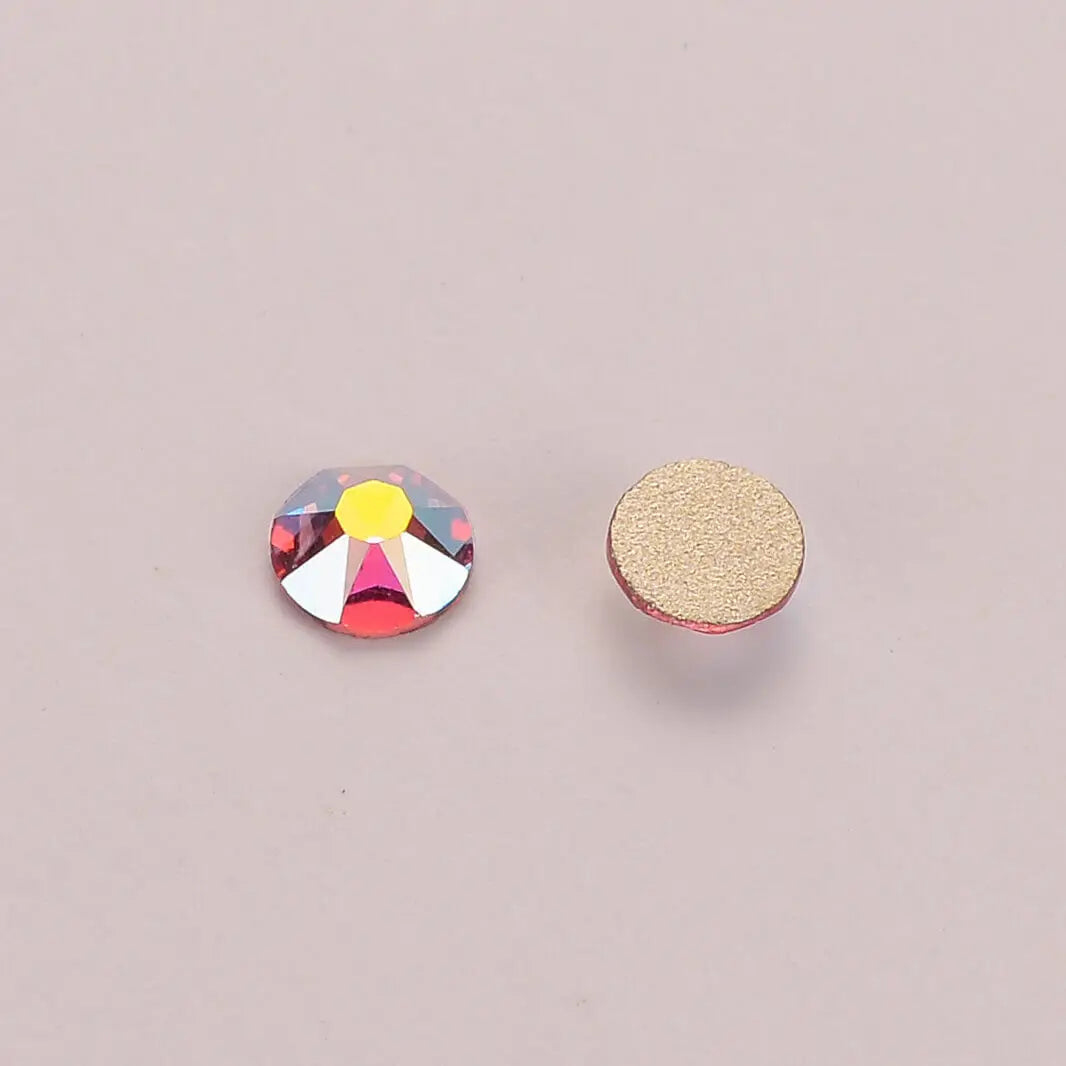 SS10-SS40 Top Quality 8 Big 8 Small 16 Facets 2088 Cut Non Hotfix Rhinestones Iron Crystal AB High Luster Rhinestone
