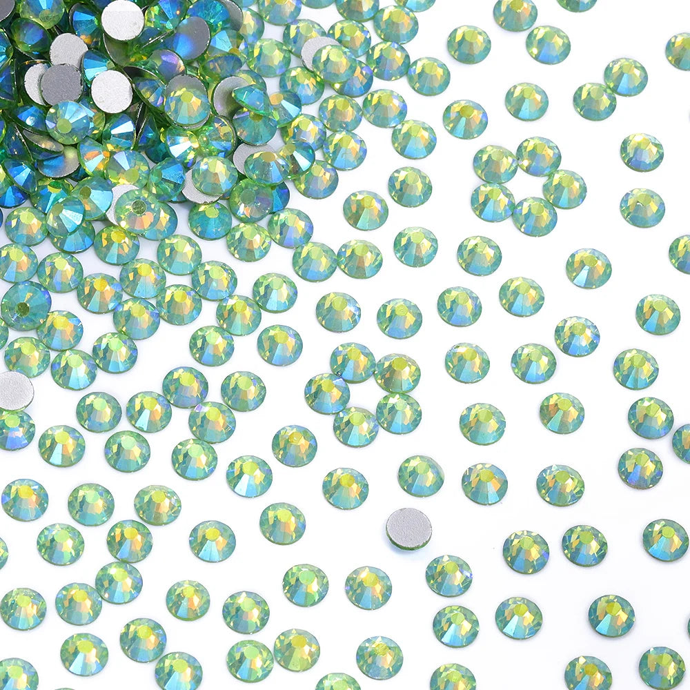 Factory Wholesale Big Bag Non Hotfix Rhinestones SS6-SS30 Glass Crystal Flatback Regular Cut Rhinestones for Nails Art