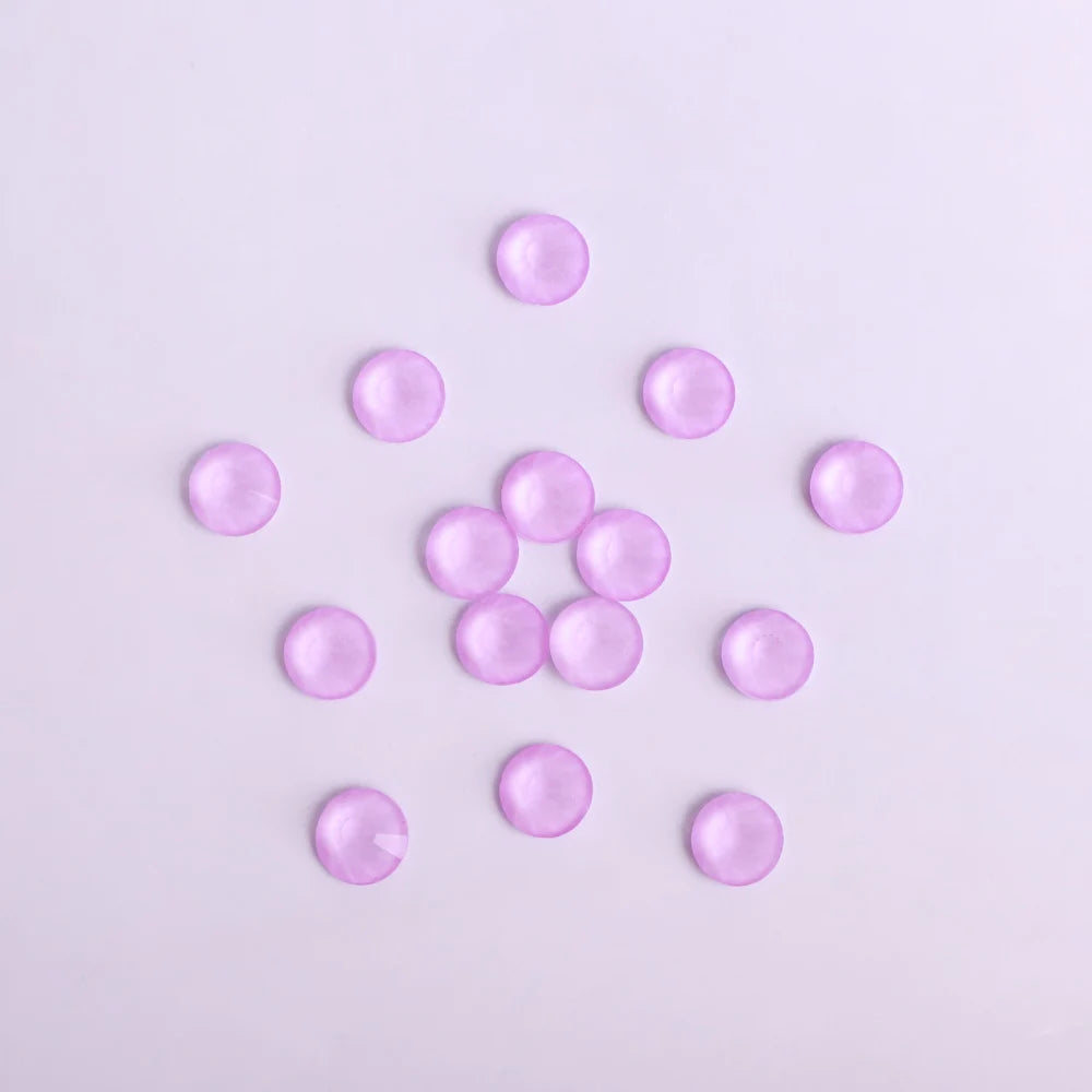 High Quality Luminous Non Hotfix Rhinestones  Neon Light Violet Glass Crystal  Flatback Rhinestone Bulk for Clothes