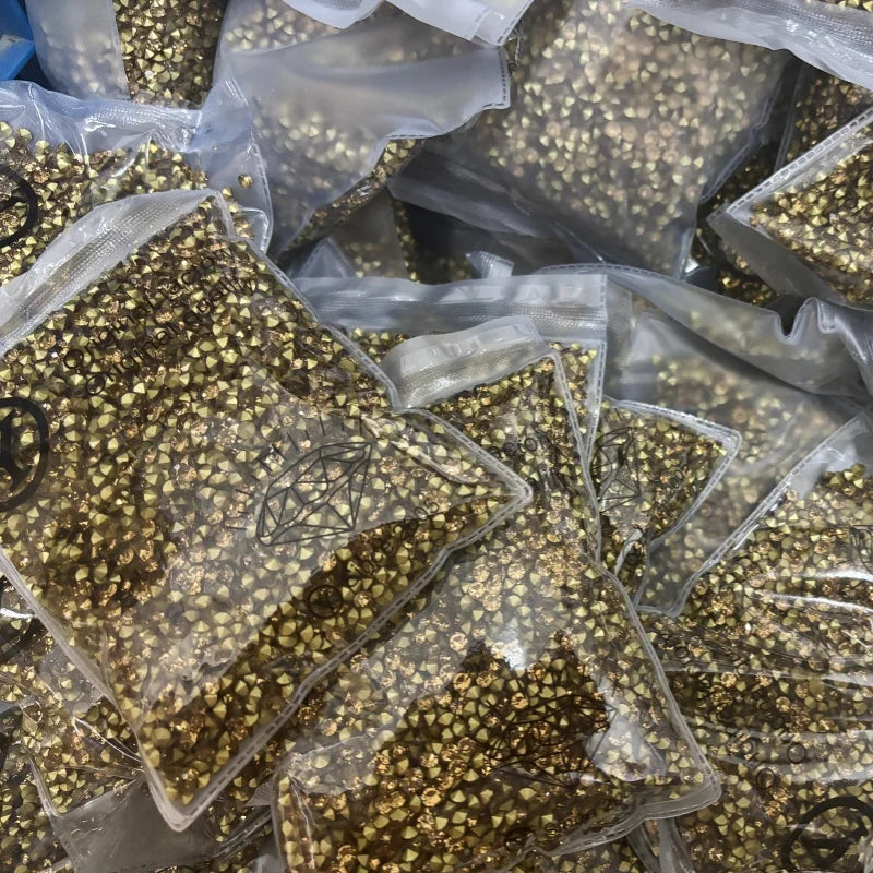 Wholesale SS6-SS45 LCT Rhinestones Non Hotfix  Bulk Point Back Crystal Glass Chatons Nail Art DIY Jewelry Decoration Materials
