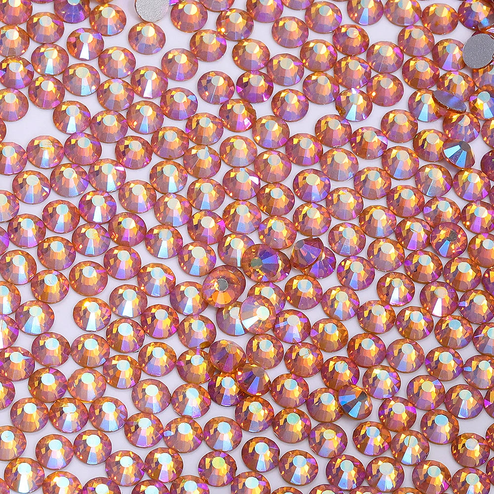 QIYI SS30-SS60 1001-1129 14400pcs Flat Back Non Hot Fix Durable Latest Fashion Popular Style Glass Crystal Rhinestones for Shoe