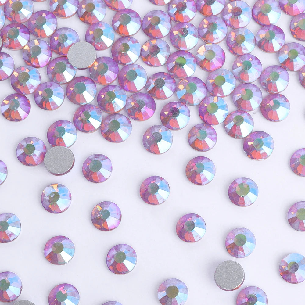 Wholesale 14400pcs Bulk Package Shining Rhinestones Glass AB Crystals Glue on Rhinestones for Car