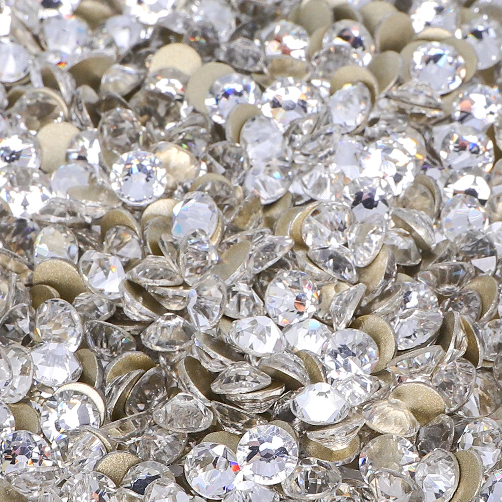 QIYI Factory Direct Wholesale 2088 Non Hot Fix 12 Facets Multi Colors Size Flat Back High Quality Glass Loose Rhinestones