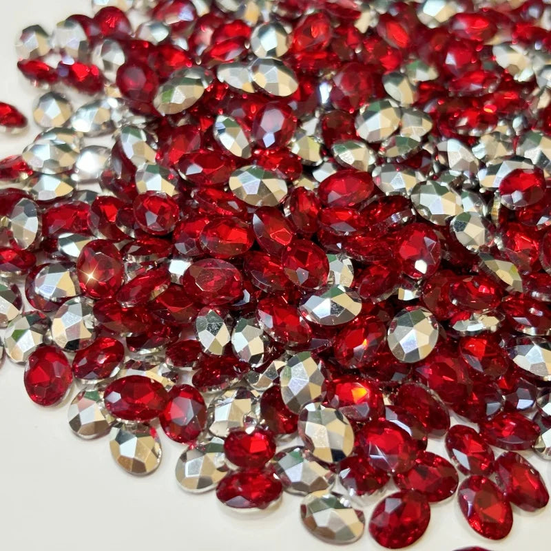 Wholesale Oval-shaped Pointed-back Glass Rhinestones Nail Art Bags Garments Shoe Jewelry Decoration Rhinestone