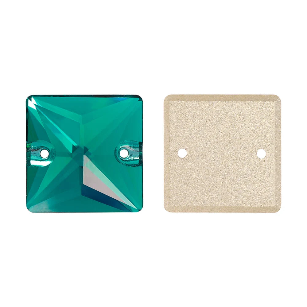 3240 Pure Glass Flat Back Grade AAAAAA Quality 12mm/14mm/16mm/22mm Square Shape Sew-on Rhinestones for Garment Decoration