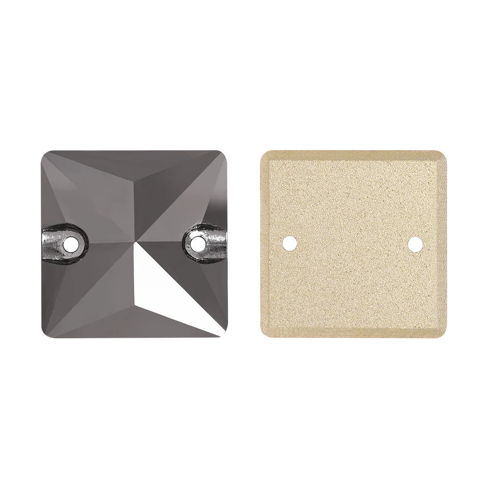 3240 Pure Glass Flat Back Grade AAAAAA Quality 12mm/14mm/16mm/22mm Square Shape Sew-on Rhinestones for Garment Decoration