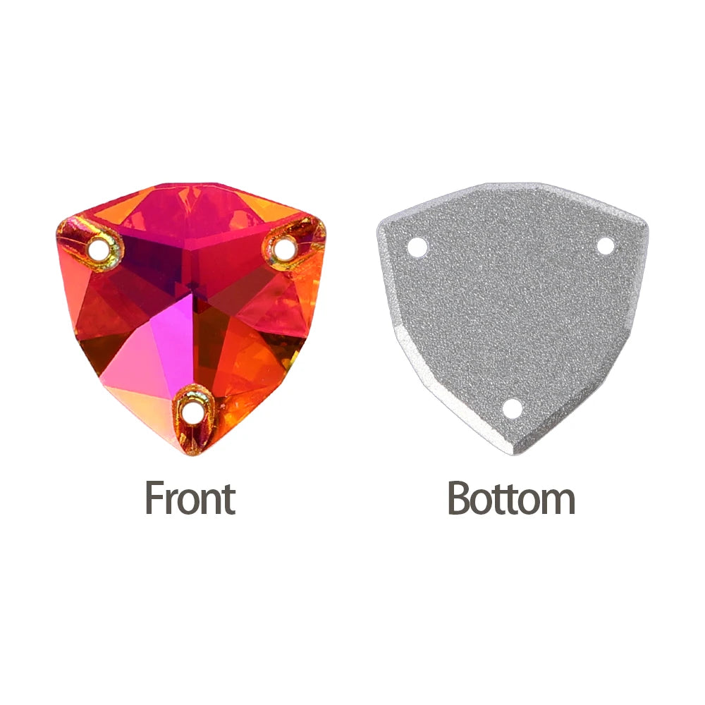 QIYI Brand New Product Explosion 55+ Colors 12*12mm/16*16mm/22*22mm High Quality Glass Sew-On Rhinestones (3272)
