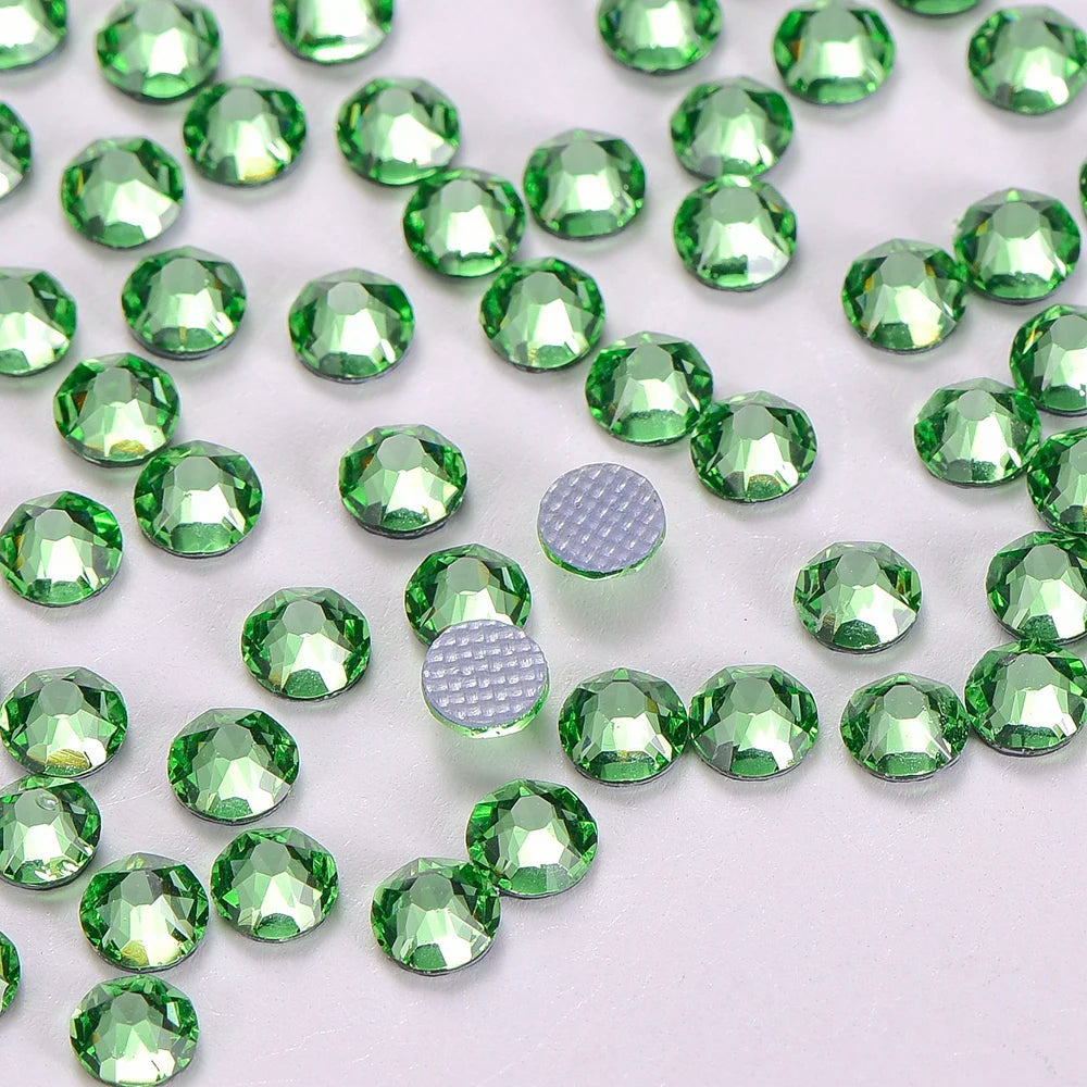 Wholesale Highest Quality 2088 16 Cut Facets Flat Back Crystal Hot Fix Rhinestones for Wedding Dresses