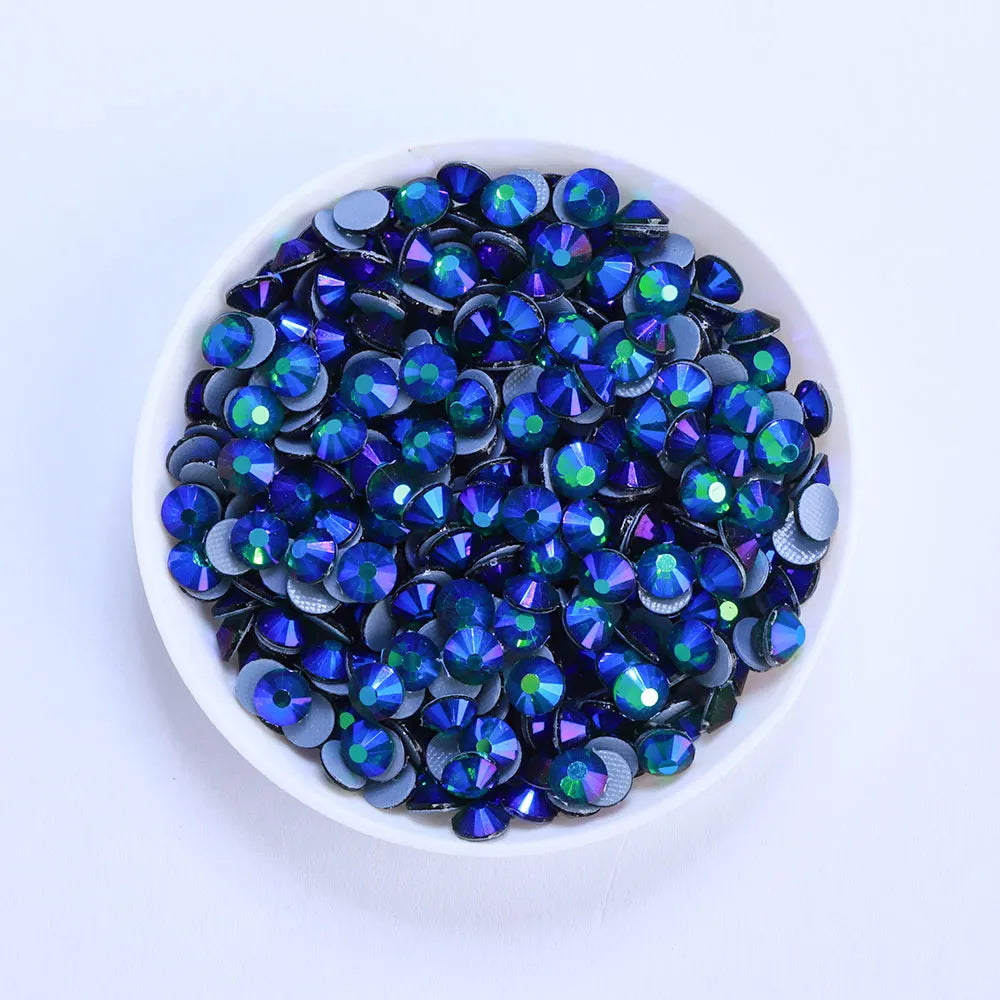 2024 Hot Fix Different Size Small Bag 1440pcs AB Color Bright Shining Clear Glass Crystal Rhinestones for Garment Decoration