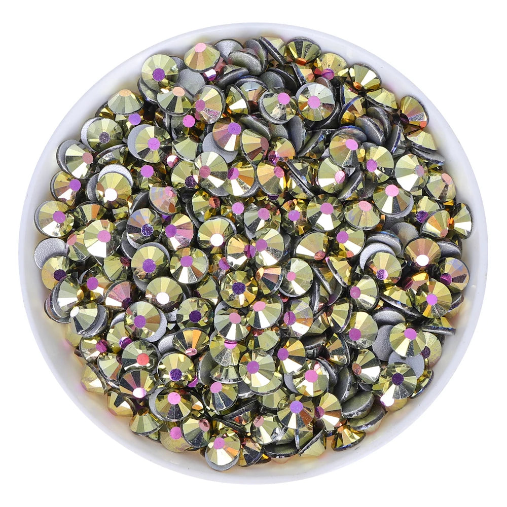 QIYI  SS30-SS60 1130-1187 14400pcs Non Hot Fix Flat Back Factory Wholesale High Quality Durable Glass Rhinestones for Girls