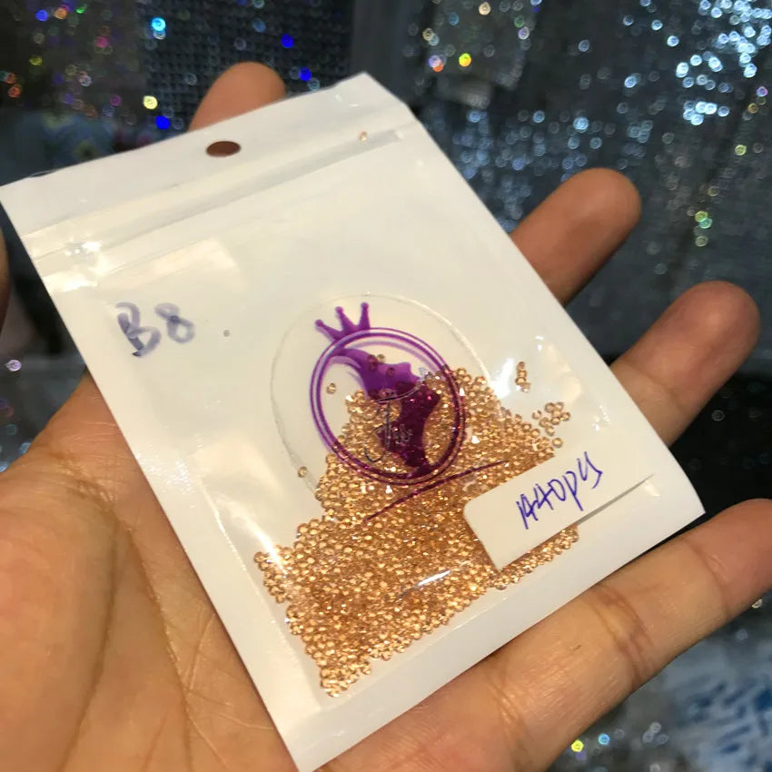 High Quality Bulk Glass Rhinestones Transparent for Nail Art Bags Garments Shoes Decoration Jewelry Decoration