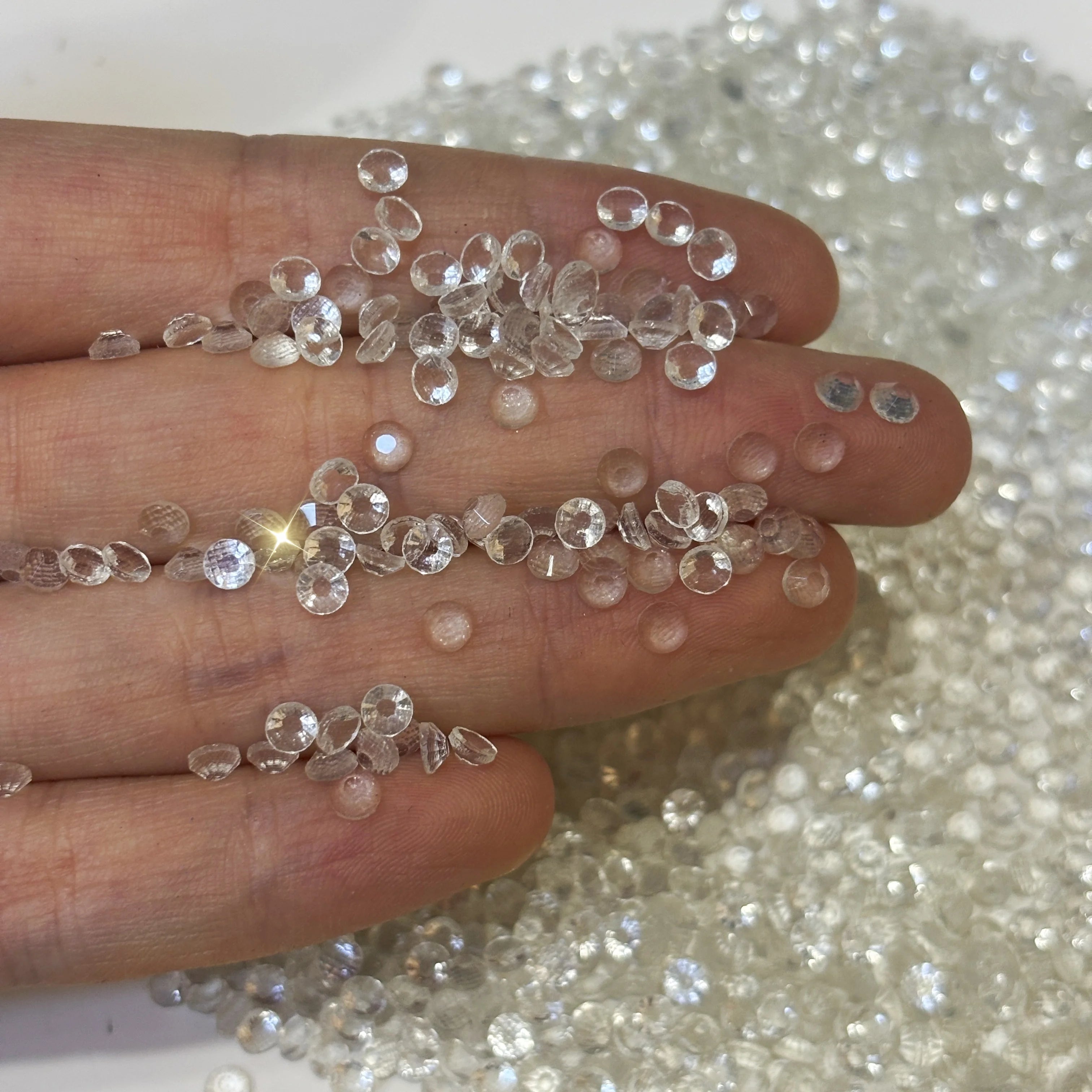 Bulk Shiny Glass Rhinestones Crystal Flatback AB DIY Nail Art Shoe Garment Decorations Hot Fix Glue-On Rhinestone