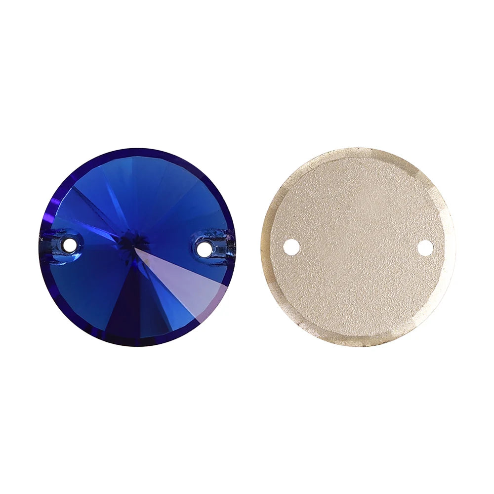 High Quality Sewing on Glitter Rivoli Rhinestones Pointback  Crystal Glass Fancy Stone for Garment Decoration