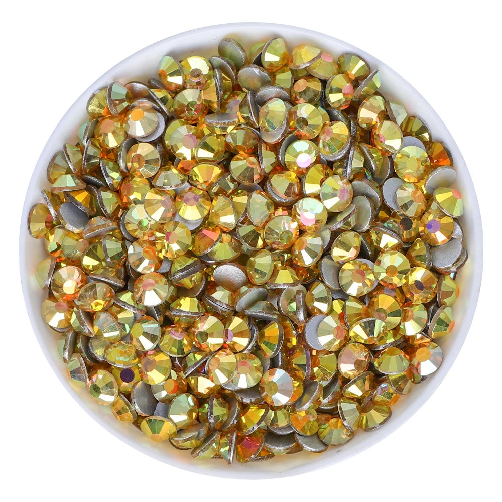 QIYI 1130-1187 SS30-SS60 Non Hot Fix Flat Back Factory Direct Wholesale High Quality Durable Glass Crystal Rhinestones for Girls