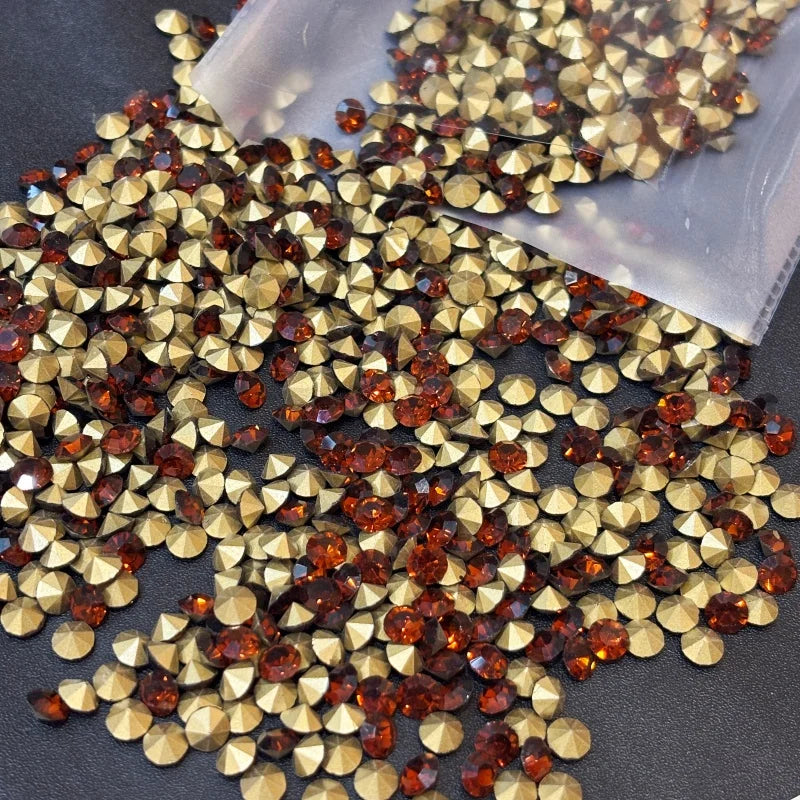 SS28 Round Glass Crystal Loose Rhinestones in Bulk for Bags and Clothing Decoration Rhinestone