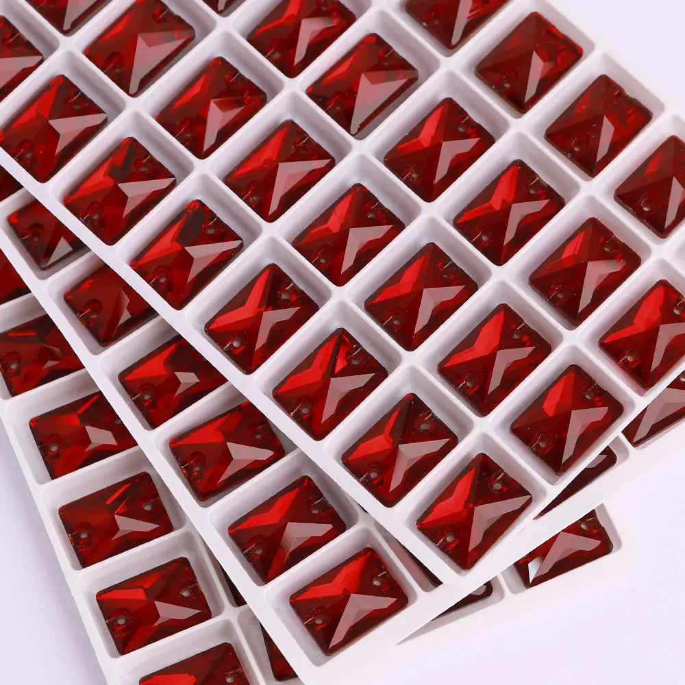 K9 High Quality Red Series Sew on Glass Sewing Stone Crystal Rhinestones for Dancing Gament Decoration