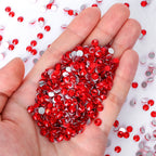 QIYI Wholesale 14400pcs Bulk Package Non Hotfix Rhinestones Glitter Bling Glue on Rhinestones for Accessories