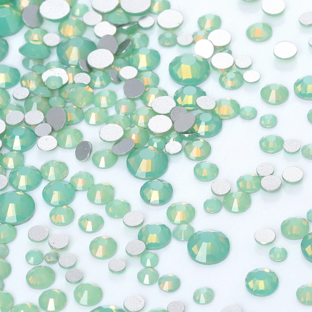 QIYI Wholesale Mixed Size Ss3-ss20 Crystal Rhinestones  Non- Hotfix Round Loose RhinestonesBulk for Decorative Nail Art Crafts