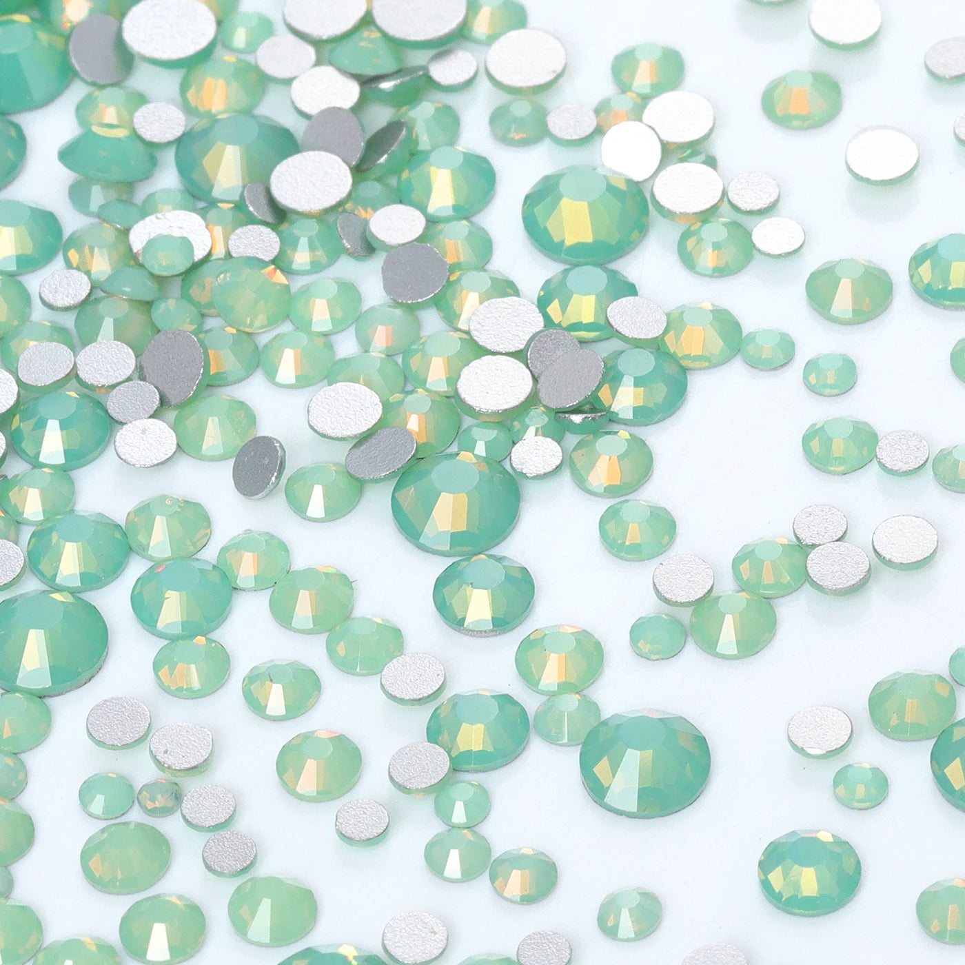 QIYI Wholesale Mixed Size Ss3-ss20 Crystal Rhinestones  Non- Hotfix Round Loose RhinestonesBulk for Decorative Nail Art Crafts