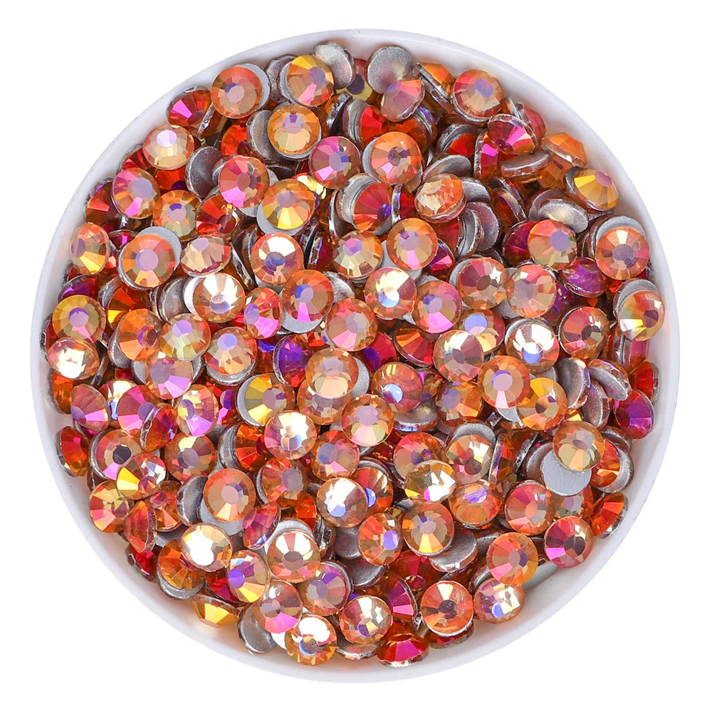 QIYI  SS30-SS60 1130-1187 14400pcs Non Hot Fix Flat Back Factory Wholesale High Quality Durable Glass Rhinestones for Girls