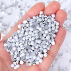 SS3-SS30 1440PCS Peach Dark Violet Glitter Diamond Non-Hotfix Flat Back Rhinestones Bulk Glass Crystal for Tumbler Rhinestones