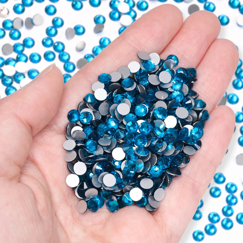 Wholesale 14400pcs/bag Non Hotfix Rhinestones SS6-SS30 Glass Crystal Flatback Regular Cut Rhinestones for Nails Art