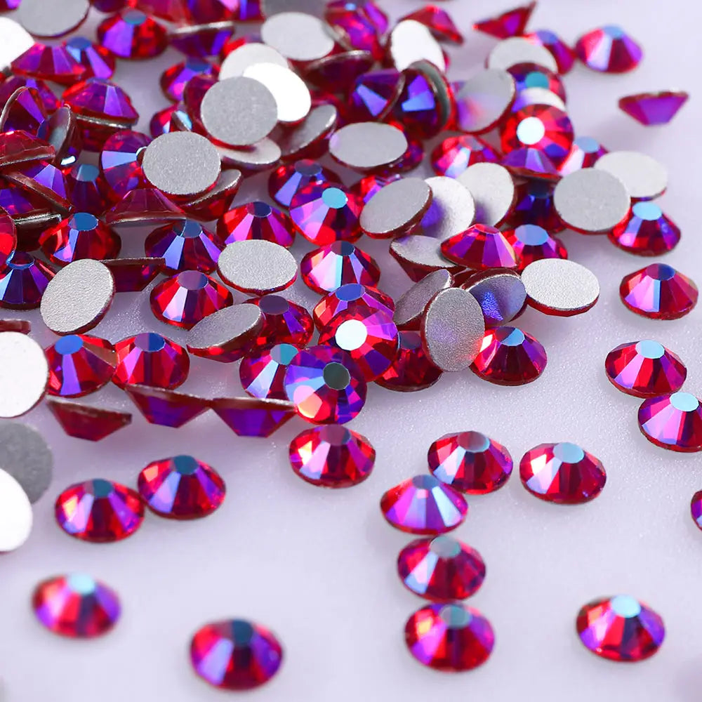 Wholesale Nail Crystals AB Rhinestones Bling SS3-SS50 Non Hot-Fix Diamond Stone Sticker Bulk Glitter for Fashion Jewelry