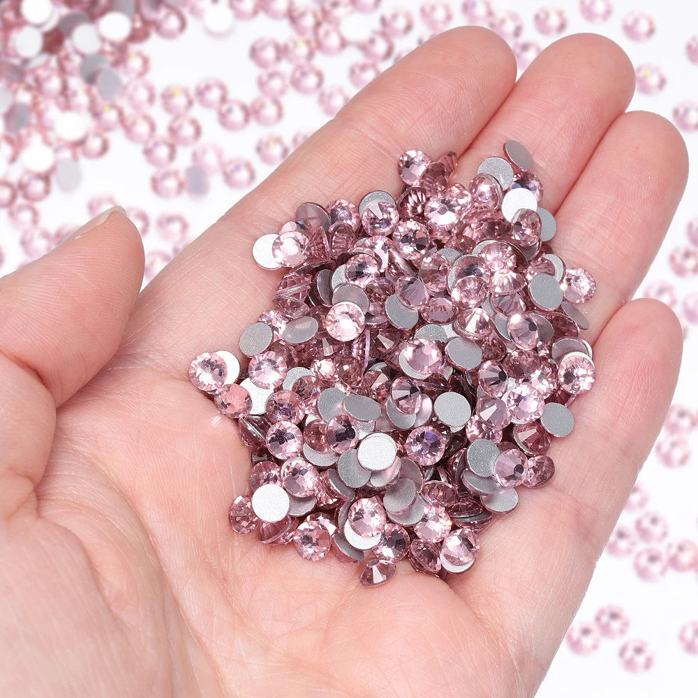 Wholesale 14400pcs/bag Non Hotfix Rhinestones SS6-SS30 Glass Crystal Flatback Regular Cut Rhinestones for Nails Art