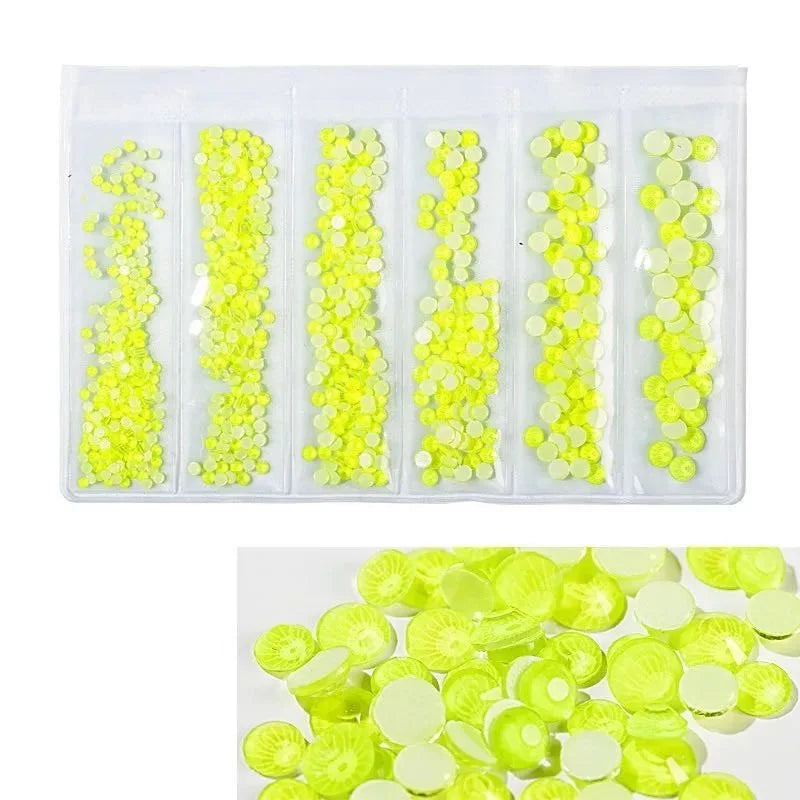 Customized Night Bling Rhinestone Fluorescent Flat Bottomed Drill Diy Nail Art Rhinestone