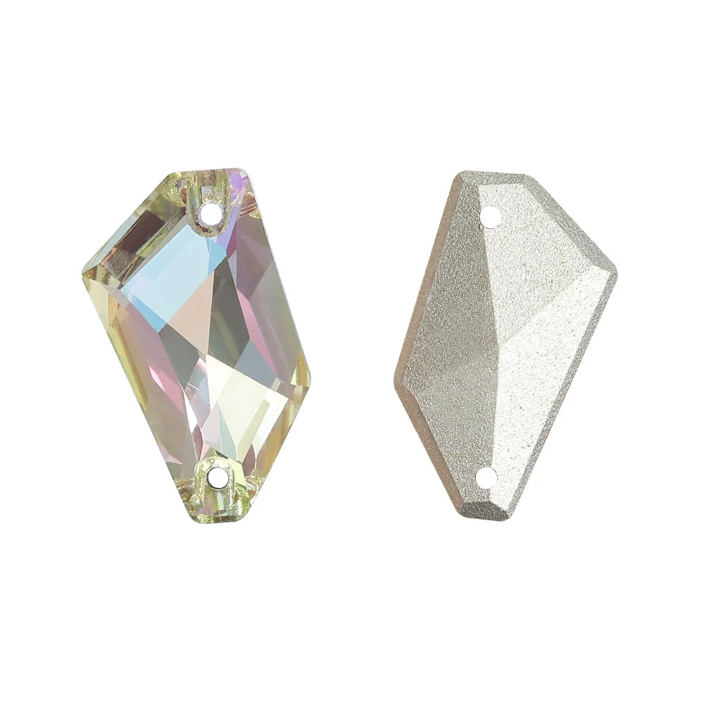 10Colors+ De-Art AB Crystal Bling Sew-on Rhinestones 5A Quality Non Hotfix Flat Back Sewing Stones Bling Wedding Decoration