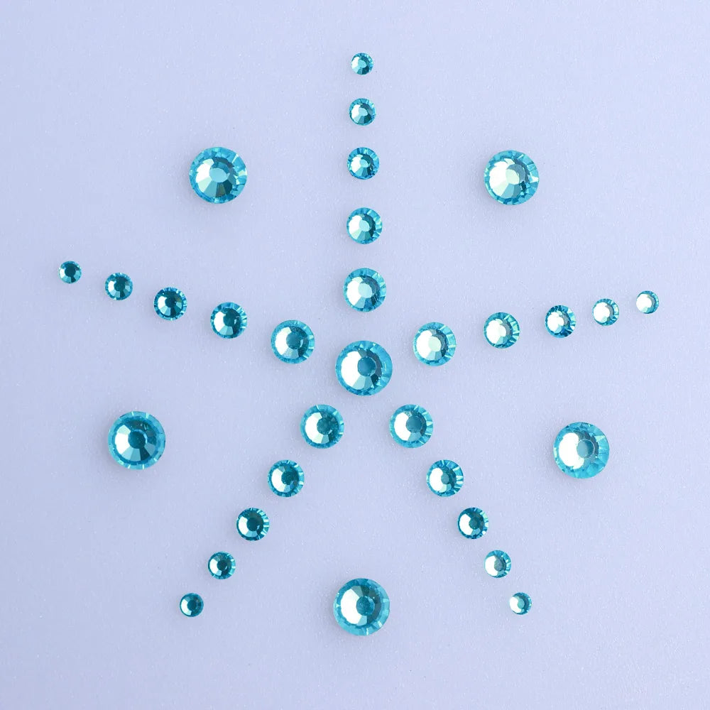 QIYI Factory Wholesale Mixed Size Ss4-ss20 Bling Crystal Rhinestones Bulk for Decorative Nail Art