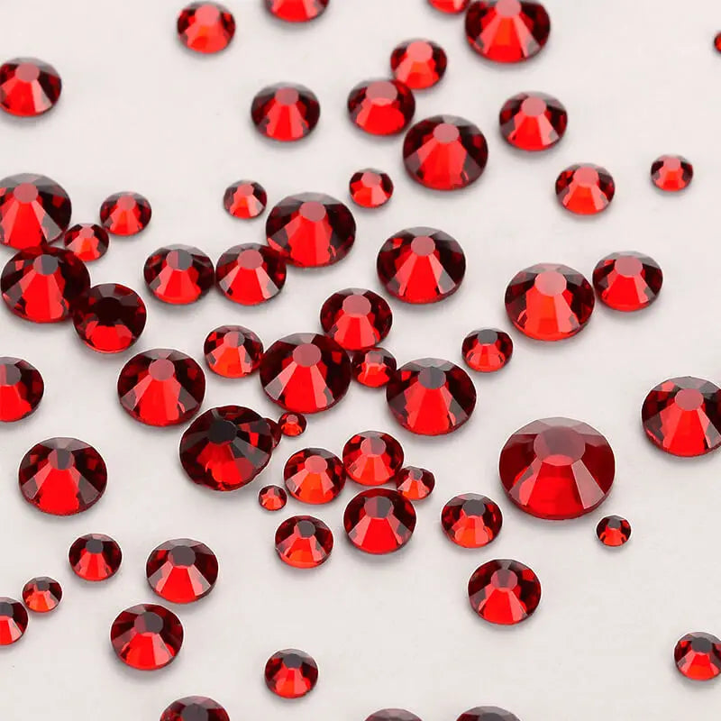 Wholesale Rhinestones Multi Sizes Colorful Non Hotfix Rhinestone Flat Back Nail Rhinestones for DIY Crafts