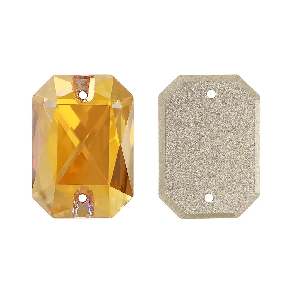 60+Colors Emerald Cut Sew on Rhinestones for Dancing Dress Accessories High Quality K9 Glass  for Jewelry Accessories