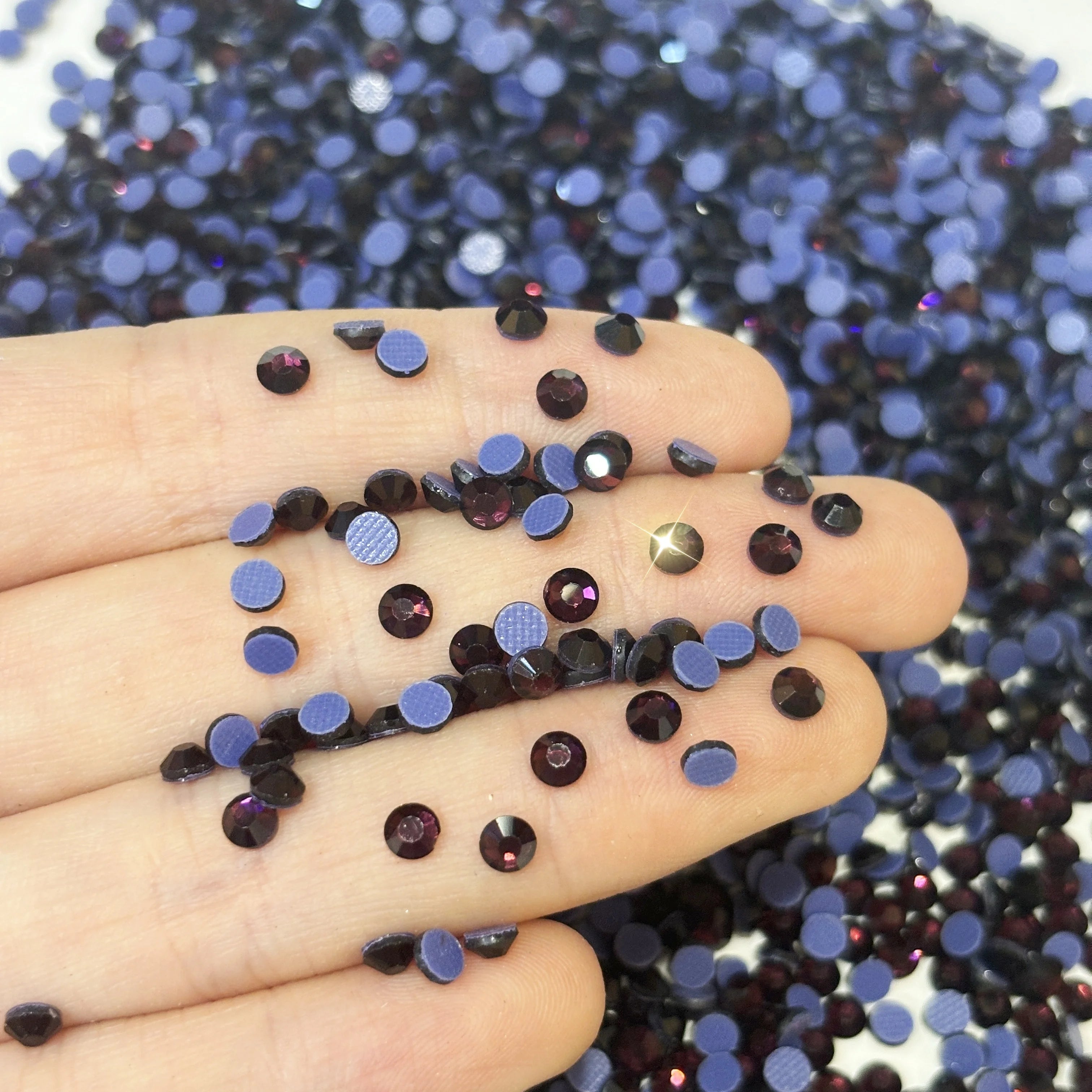 Wholesale SS8 DMC Rhinestones Glass Hot Fix Crystal Diamond Garment Accessories Decorations Flat Back Rhinestone