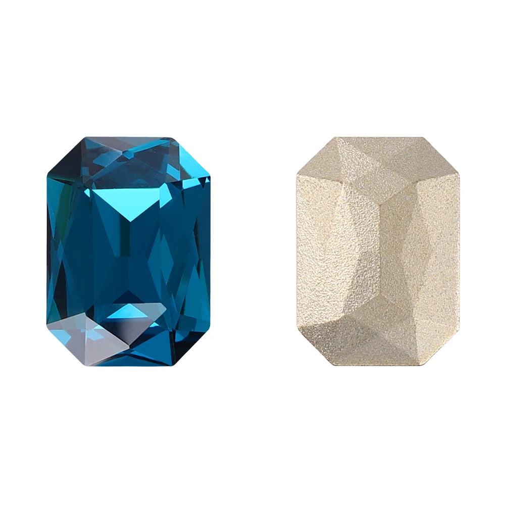 New Shape Hot Selling Maxi Cushion Octagon K9 Glass High Quality Durable Innovative Design Popular Decoration Point Back Stones
