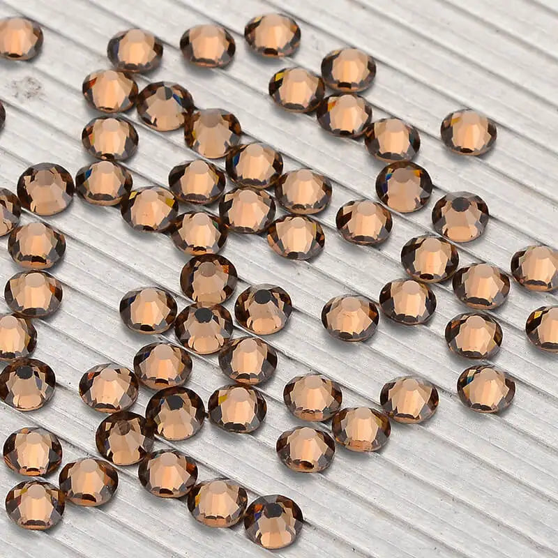 High Quality Crystal AB Bulk Glass Flatback Rhinestones SS3-SS34 Non Hotfix Strass Glue on Nail Art Decoration