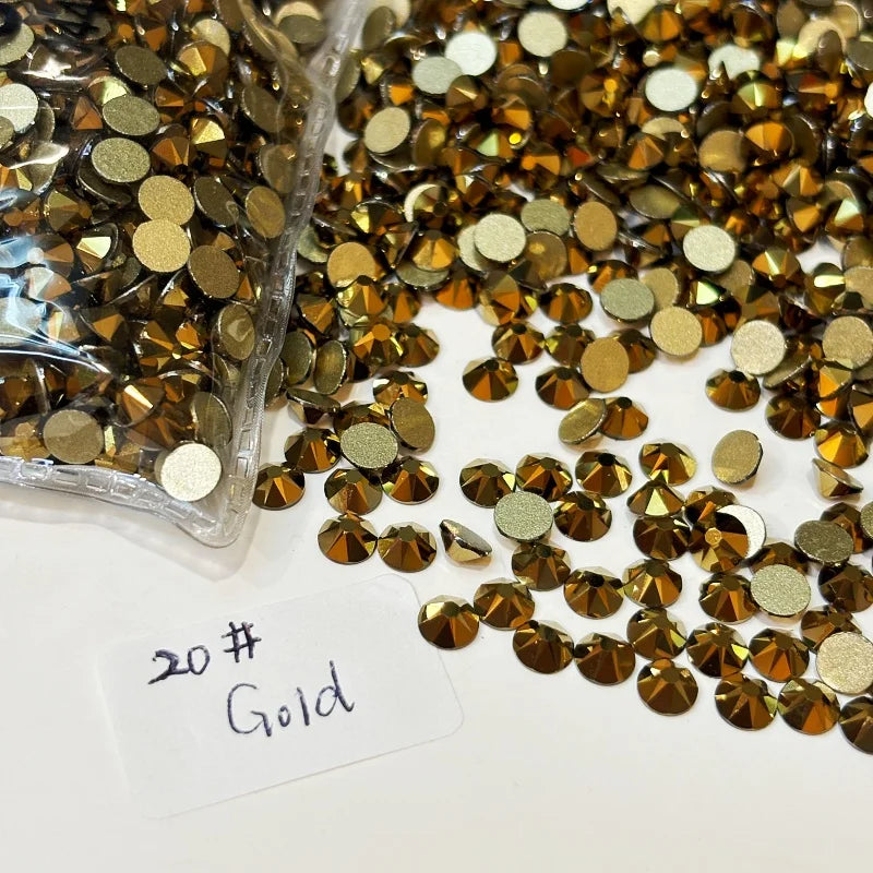 SS20 Flat Back Glass Rhinestone Wholesale Crystal Rhinestone Nail Art DIY Decoration Materials
