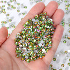 QY Wholesale Over 200 Colors Rhinestones Bulk Red Crystal Flat Back Glue on Non Hotfix Stone Bling Cristal AB for Tumbler