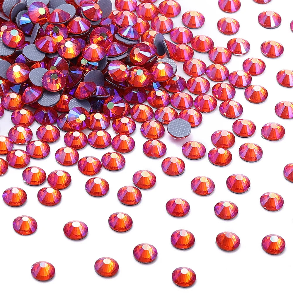 Hotfix Glass Rhinestone Bling Crystal AB Effect High Quality Rhinestones Bulk Crystals Stones Garment Accessories for Clothing
