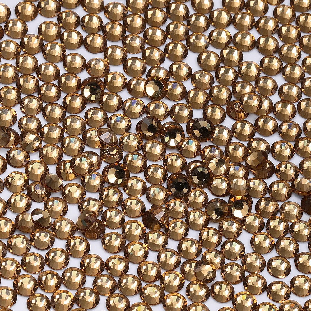 QIYI SS30-SS60 1001-1129 14400pcs Flat Back Non Hot Fix Durable Latest Fashion Popular Style Glass Crystal Rhinestones for Shoe