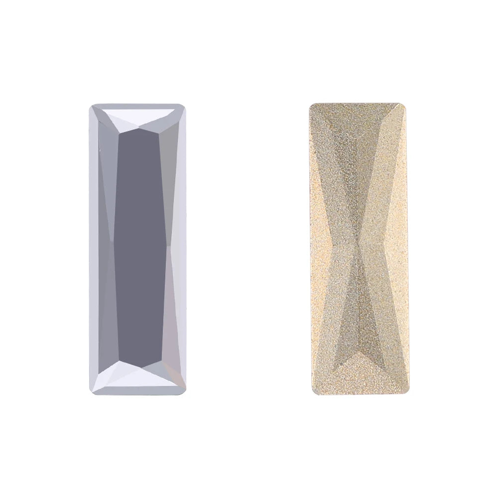 Factory Direct Wholesale New Product Explosion K9 Glass Crystal Rectangle Bling Bright Shining Rhinestones DIY Decoration Grade