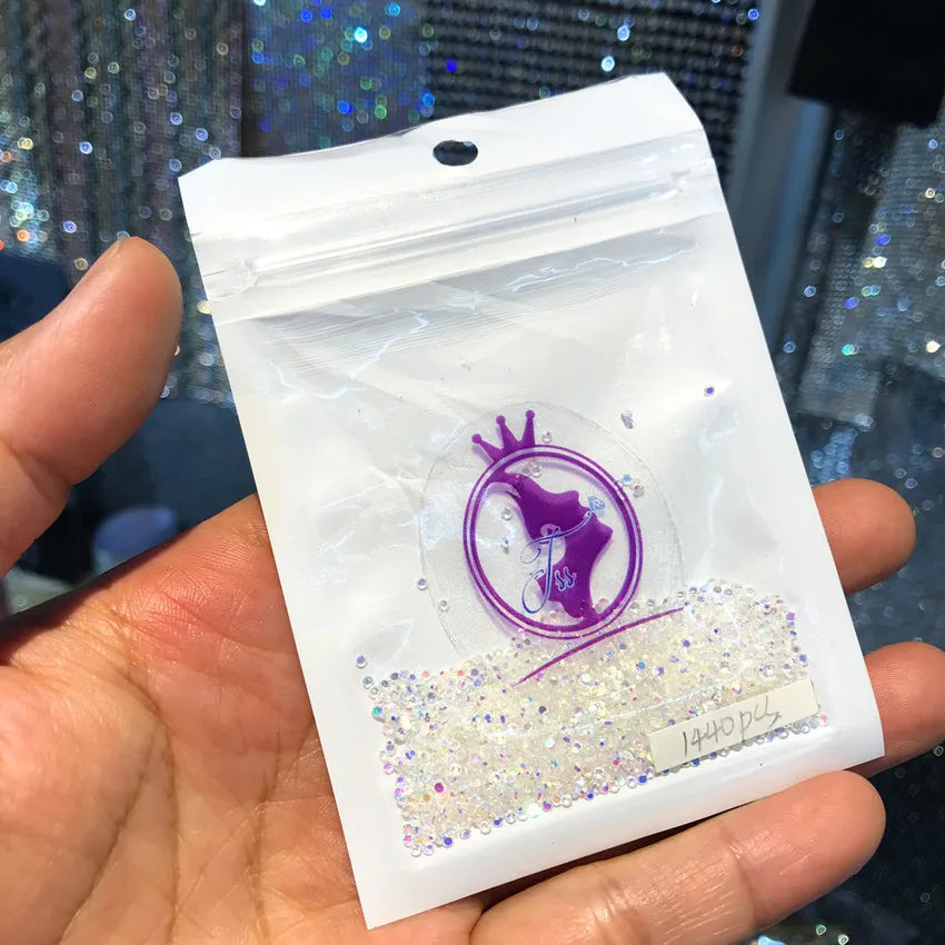 High Quality Bulk Glass Rhinestones Transparent for Nail Art Bags Garments Shoes Decoration Jewelry Decoration