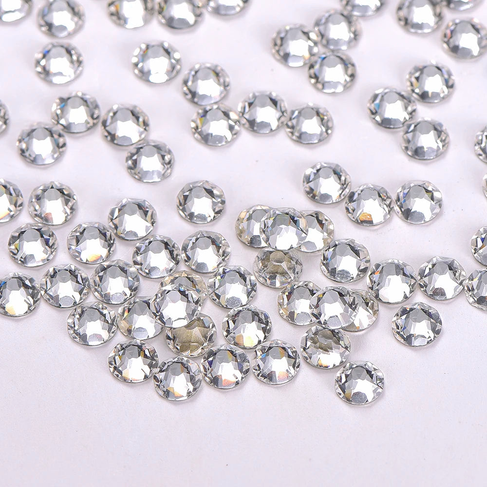 Wholesale 2088 Crystal Glass Rhinestone 16 Cut Facets SS10-SS40 8 Big 8 Small Crystal Strass Flatback Rhinestones