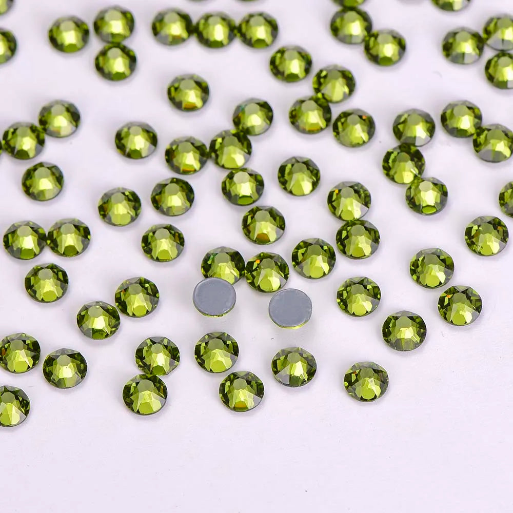 Wholesale Highest Quality 2088 16 Cut Facets Flat Back Crystal Hot Fix Rhinestones for Wedding Dresses