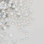 Wholesale White Opal Glass Flatback Rhinestones SS3-SS30 Non Hotfix Strass Glue on Nail Art Decoration